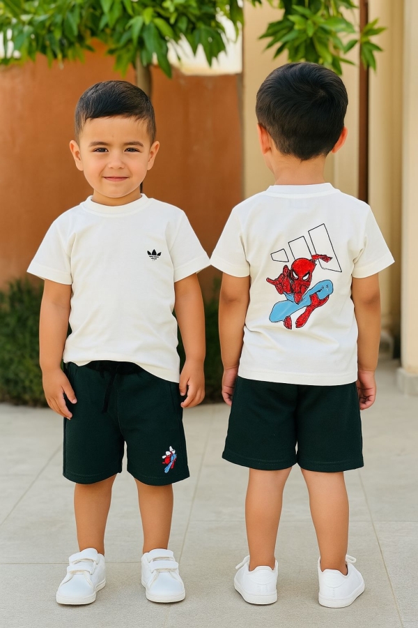 Conjunto Algodão Adidas Homem Aranha