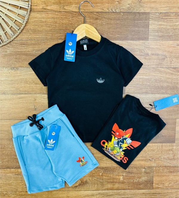 Conjunto Algodão Adidas Super Mario