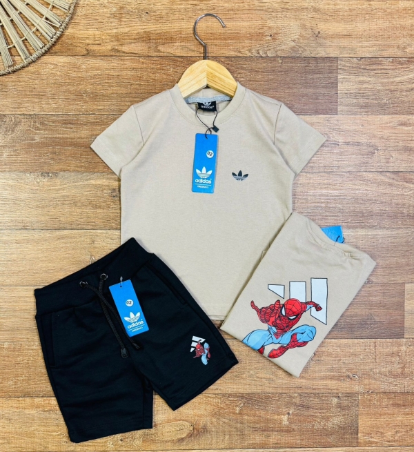 Conjunto Algodão Adidas Homem Aranha - Imagem 4