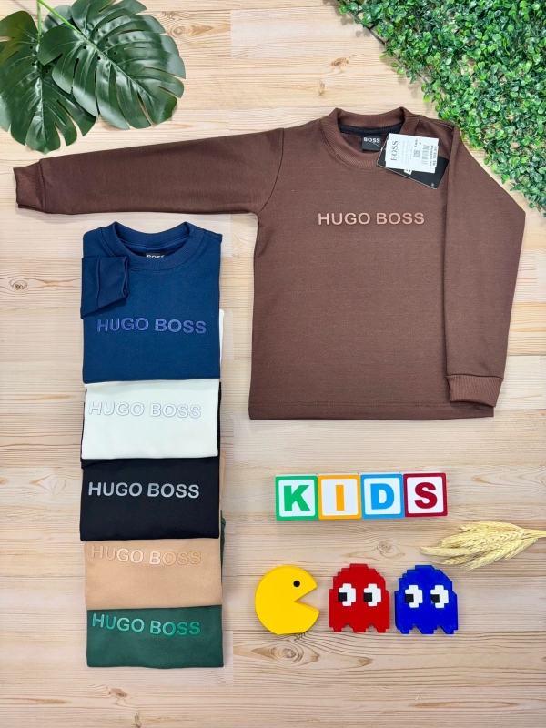 Camisetas Suedine Manga Longa HUGO BOSS