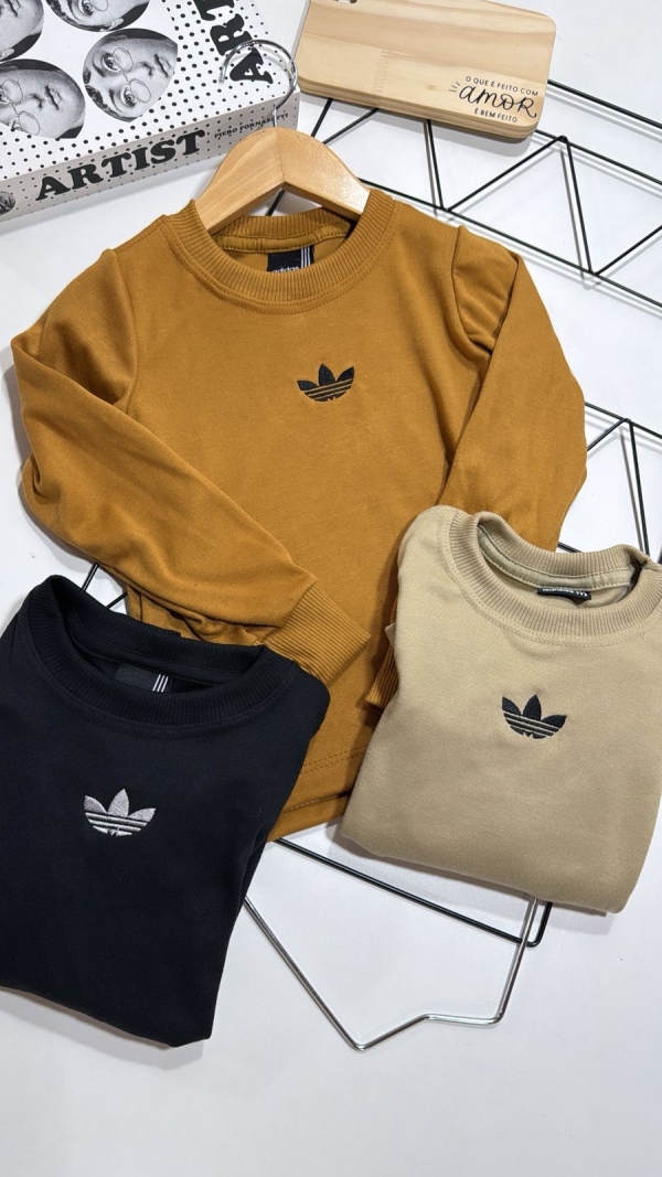 Camisetas Suedine Manga Longa Adidas Bas - Imagem 2