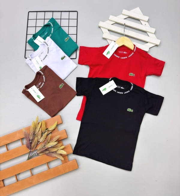 Camisetas Algodão Lacoste Aplique Gola