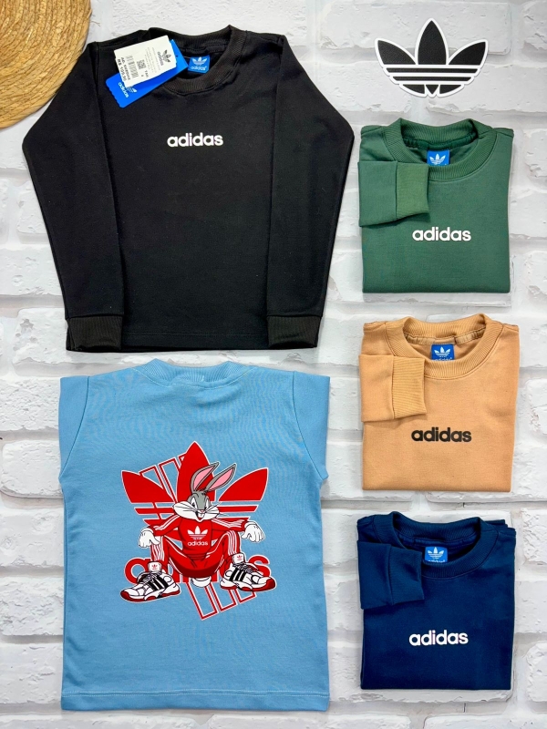 Camisetas Suedine Manga Longa Adidas estampada nas costas