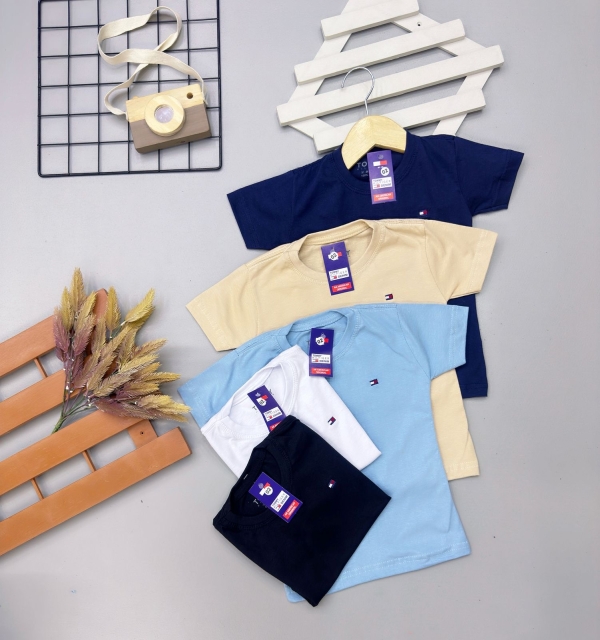 Camisetas Algodão Tommy Bas